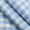 Forget Me Not Handwoven Gingham Cotton - Chambray + Ivory