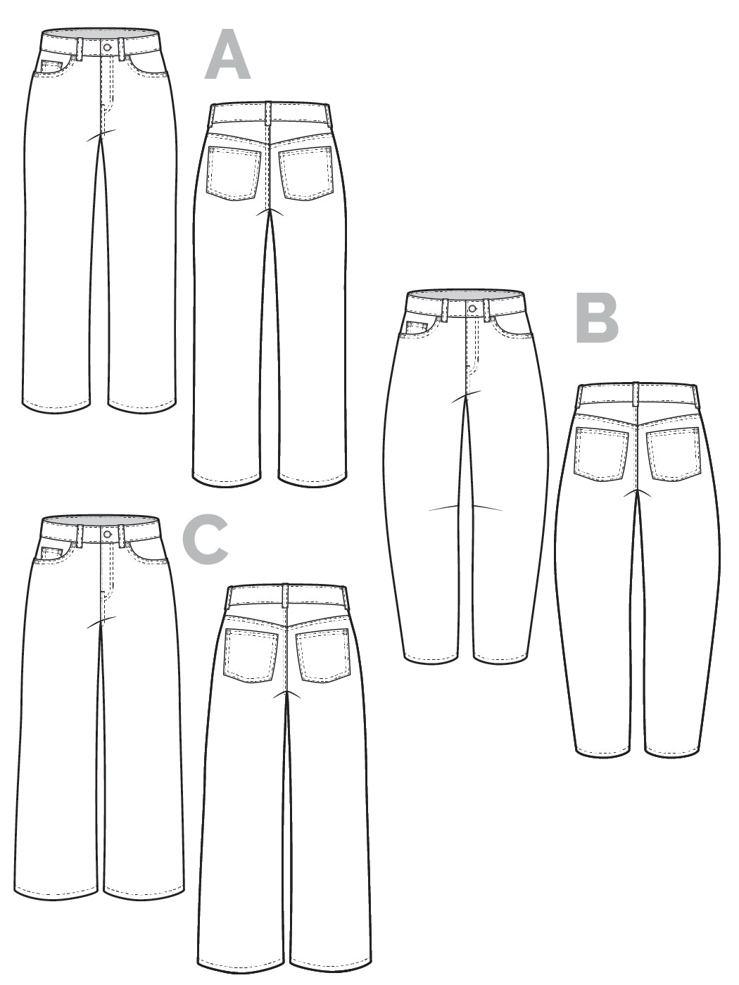 Frank Jeans Pattern