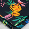 Fruit Parade Print Cotton Lawn - Black + Multicolour