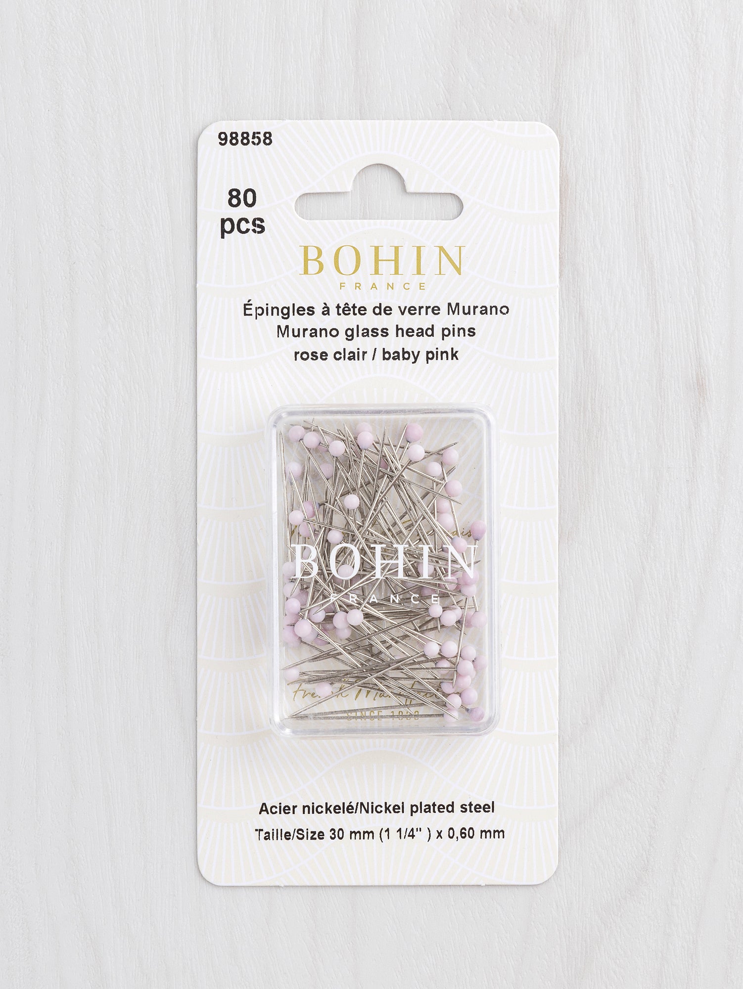 Épingles de tête de verre de Murano