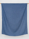 Glen Check Irish Linen Heavy Suiting Deadstock - Blue + Black + White | Core Fabrics