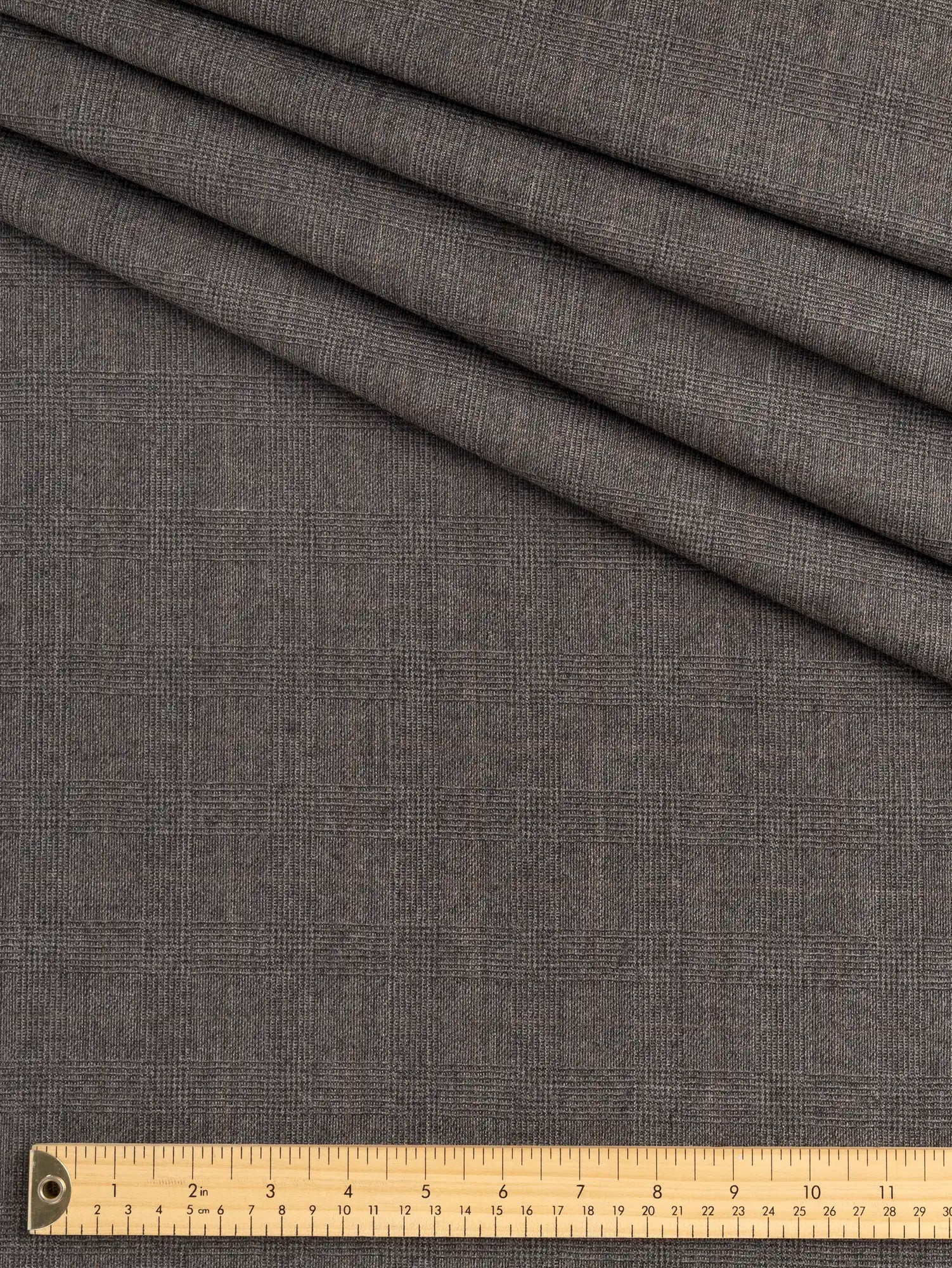 F-WOL163-Glen-Check-Wool-Cashmere-Italian-Suiting-Deadstock-Charcoal-Core-Fabrics.webp
