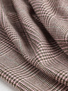 Glen Check Wool Viscose Blend Suiting Deadstock - Pink + Olive | Core Fabrics
