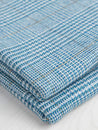 Glen Check Wool Viscose Blend Suiting Deadstock - Teal + Indigo + Cream + Orange | Core Fabrics