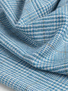 Glen Check Wool Viscose Blend Suiting Deadstock - Teal + Indigo + Cream + Orange | Core Fabrics