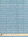 Glen Check Wool Viscose Blend Suiting Deadstock - Teal + Indigo + Cream + Orange | Core Fabrics