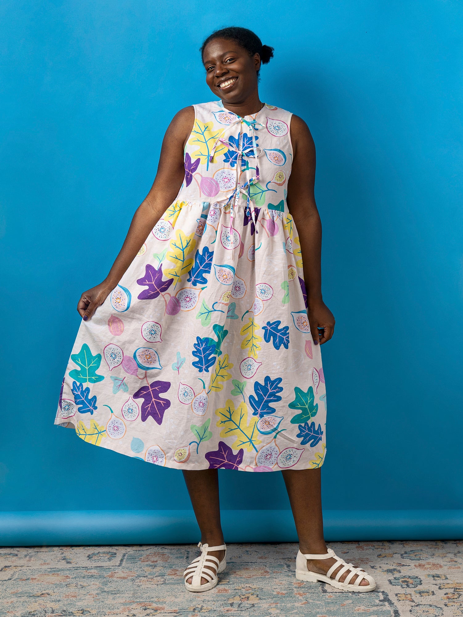 F-COT357-Go-Fig-ure-Print-Organic-Cotton-Linen-Cream- Periwinkle-Light-Green-Eggplant-Core-Fabrics-Ama.JPG