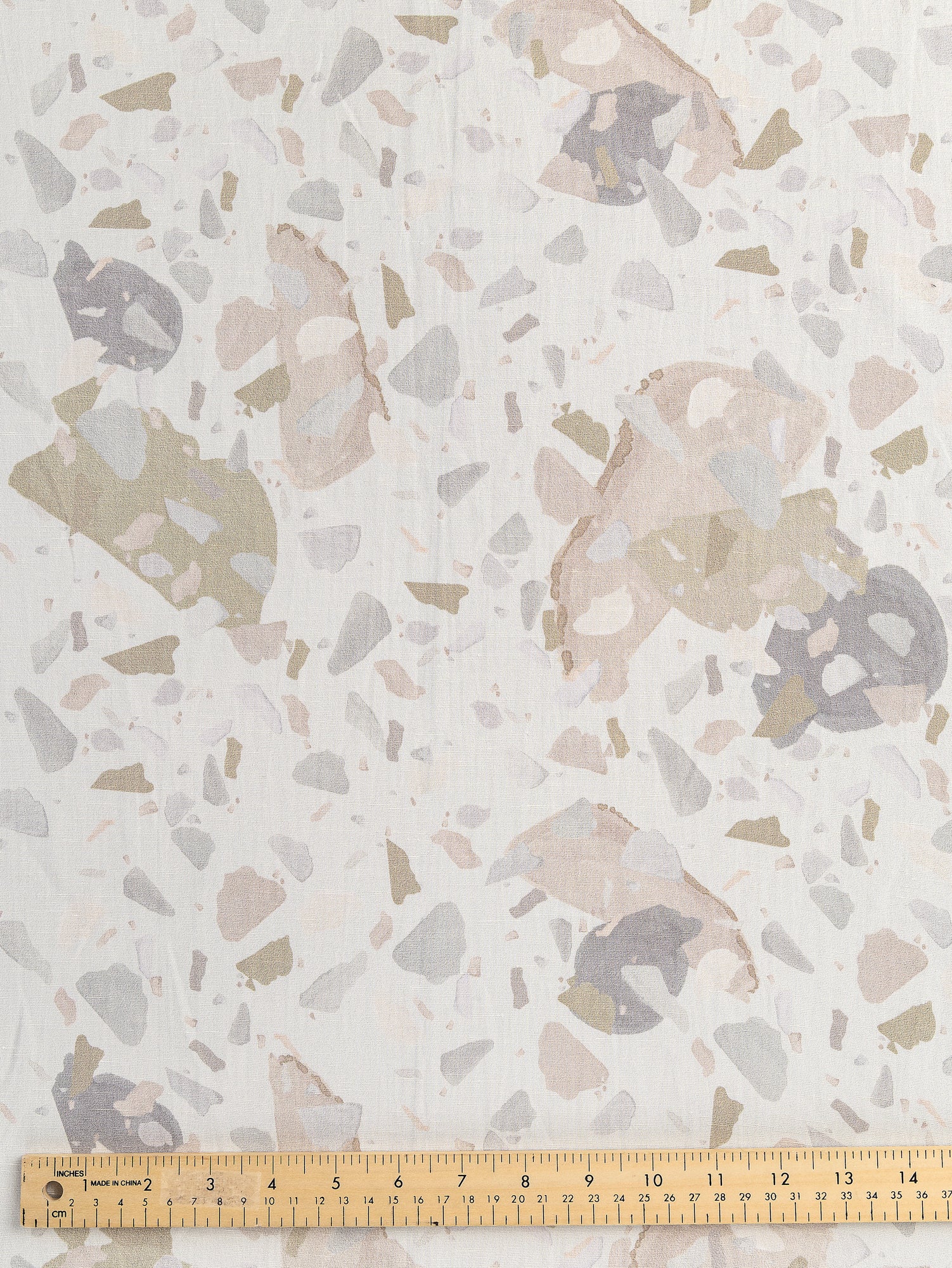 F-DEA031-Granite-Print-Viscose-Linen-Deadstock-Off-White-and-Pastel-Core-Fabrics-ruler.JPG