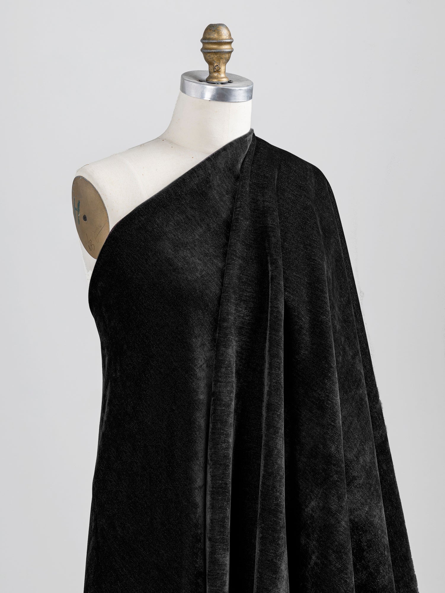 Heavy Tencel Stretch Velvet Deadstock - Black | Core Fabrics
