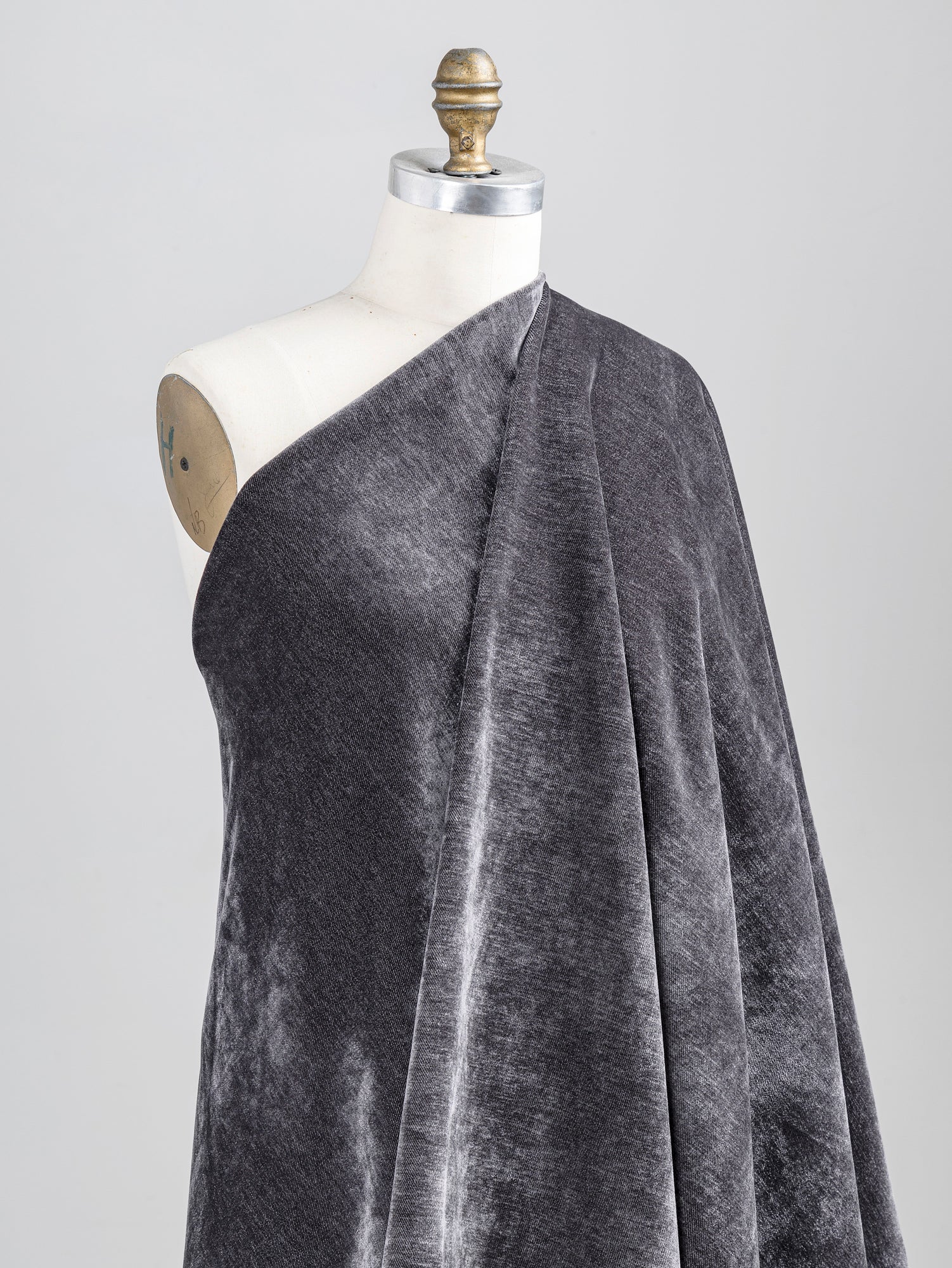 Heavy Tencel Stretch Velvet Deadstock - Graphite | Core Fabrics