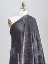 Heavy Tencel Stretch Velvet Deadstock - Graphite | Core Fabrics