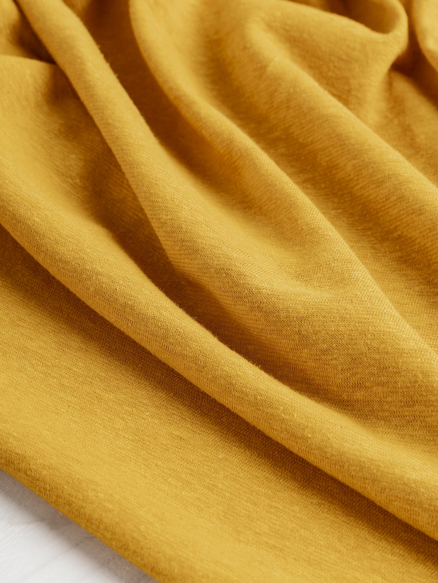 Hemp + Organic Cotton Jersey Knit - Gold | Core Fabrics