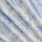 Popeline de coton à imprimé toile de Jouy à colibris - Ivoire + Bleu chambray