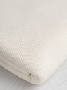 Italian Textured Wool Coating Deadstock - Ivory | Core Fabrics