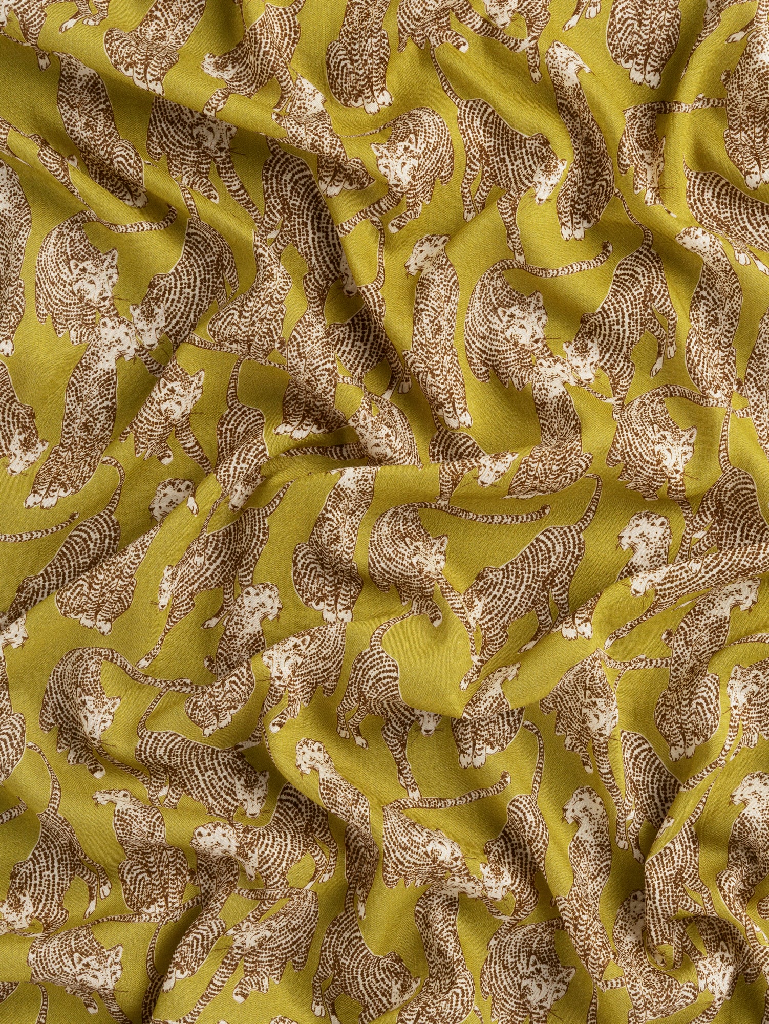 F-VIS272-Jaguar-Print-Viscose-Wool-Olive-Brown-Cream-Core-Fabrics-scrunched.JPG