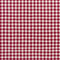 Jam Coton vichy tissé à la main – rhubarbe + ivoire