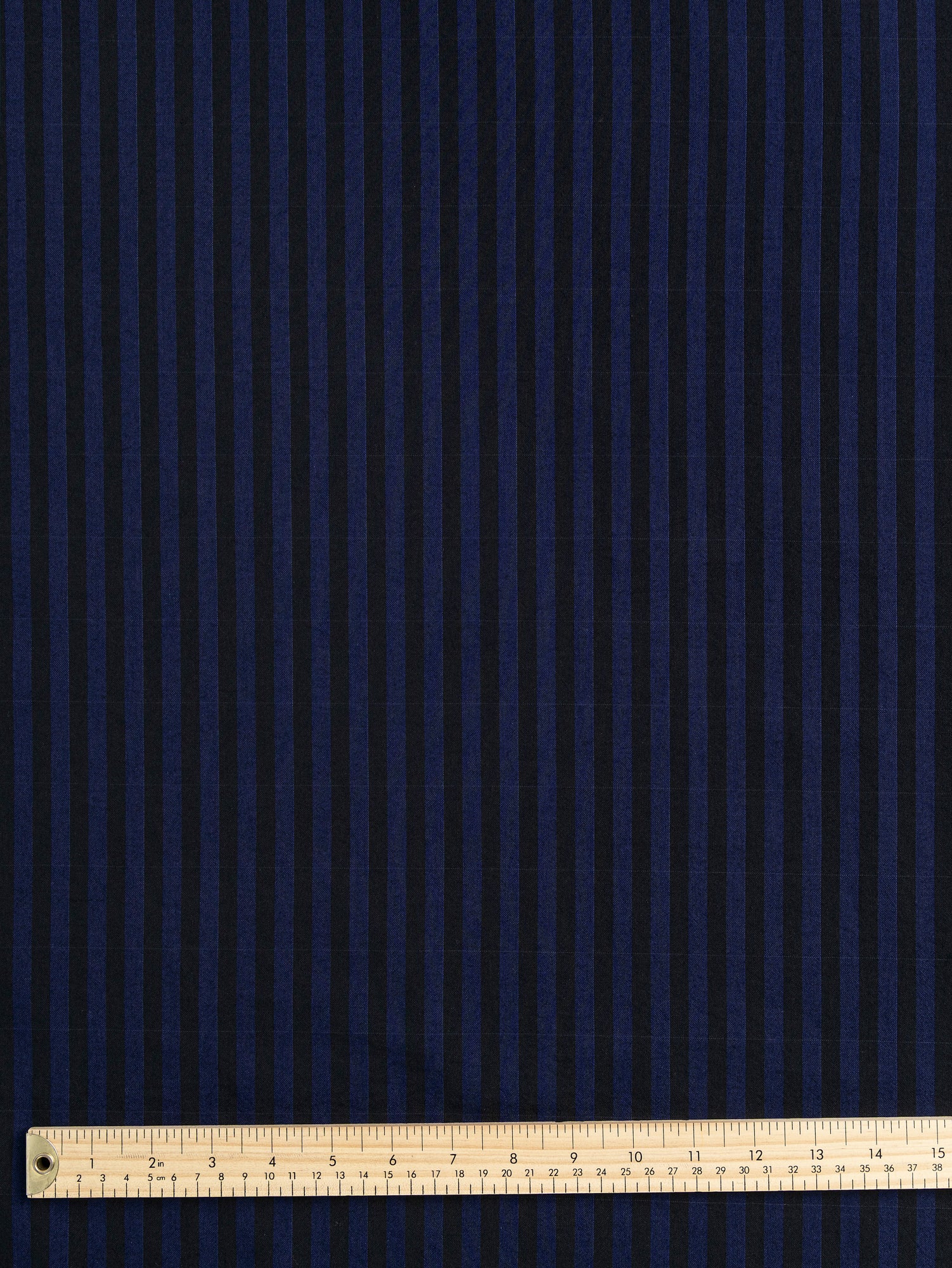 F-COT407-003-Japanese-Cotton-Tencel-Striped-Shirting-Indigo-and-Black-Core-Fabrics-ruler.JPG