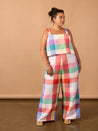 Josephine Set Kit - Vineyard Check European Linen - Model | Core Fabrics