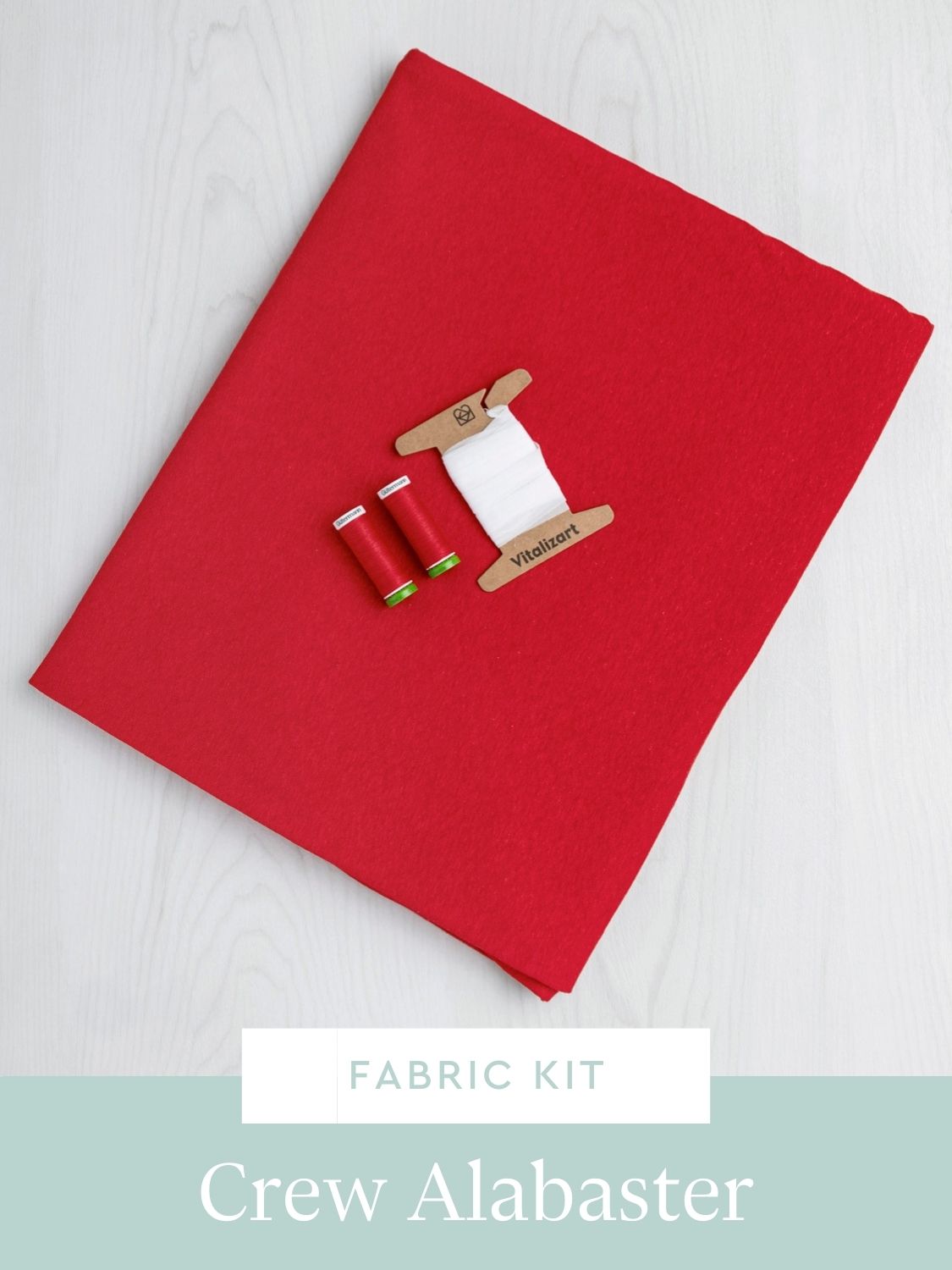 Alabaster Knit Top Kit | Red Hemp Organic Cotton Jersey