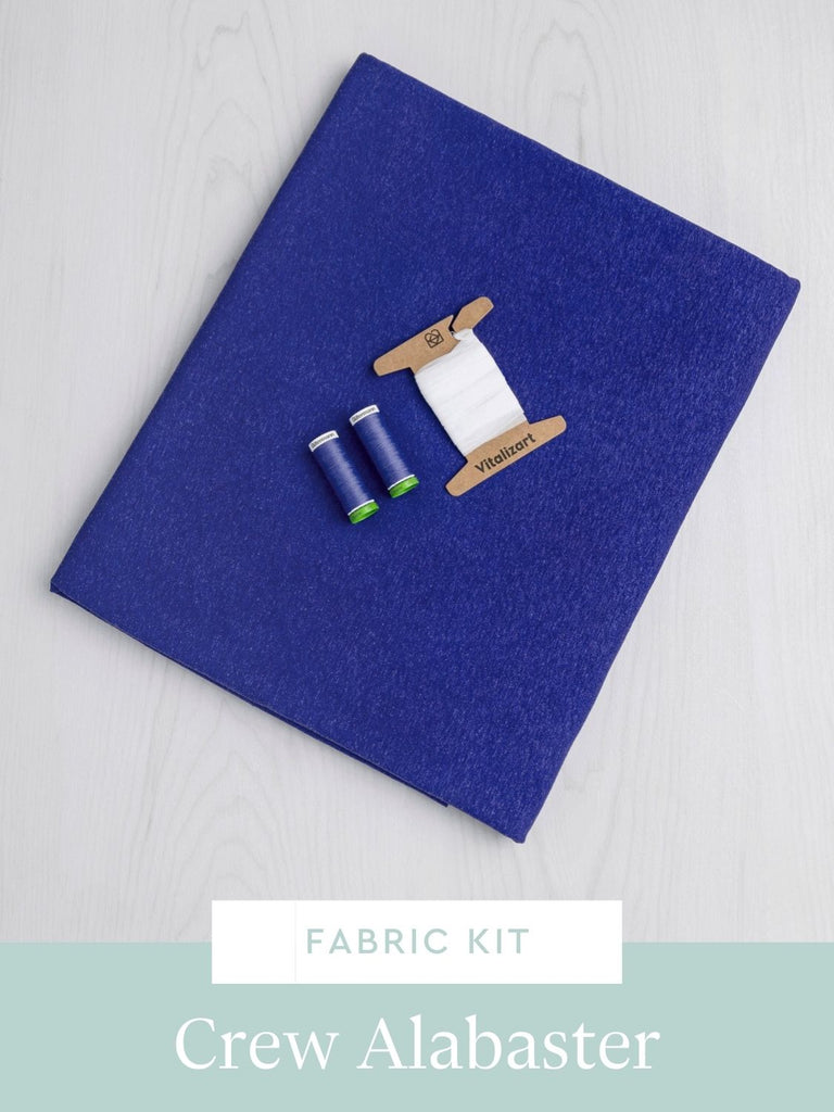 Alabaster Knit Top Kit | Royal Blue Hemp Organic Cotton Jersey