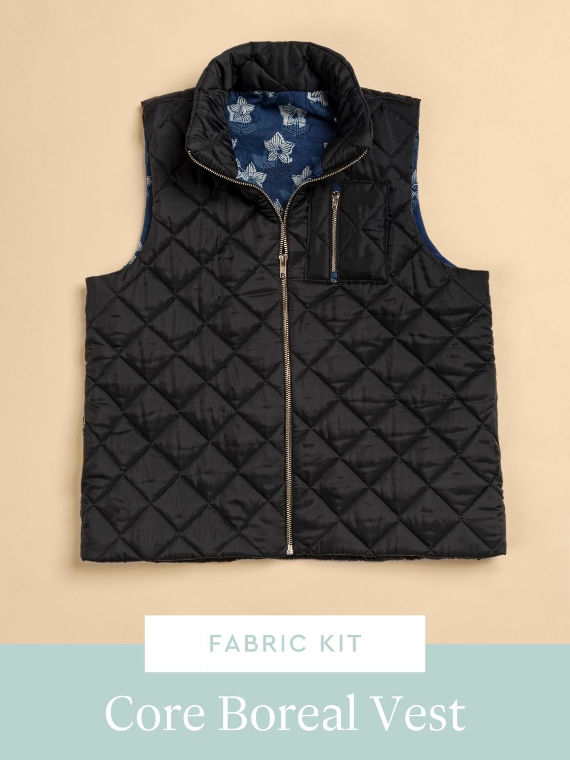 Core Boréal Vest Kit | Diamond Quilted Nylon Deadstock