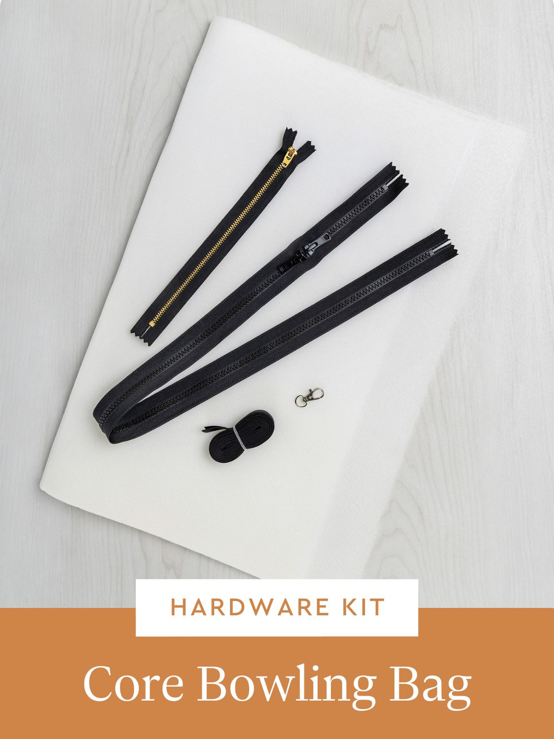 Core Bowling Bag Hardware Kit - Black Bias Tape