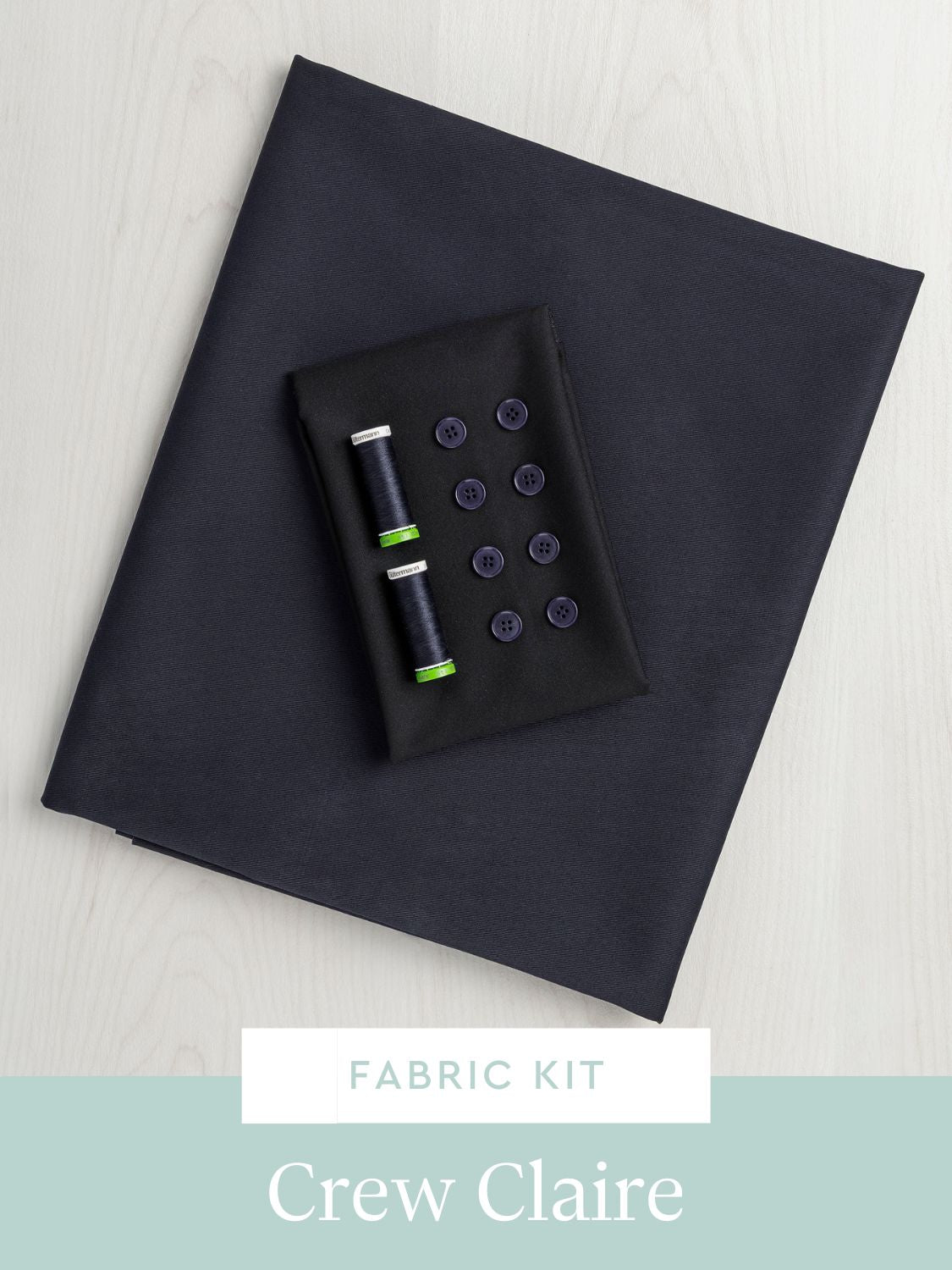 Claire Shorts Kit | Navy Midweight Organic Cotton Twill