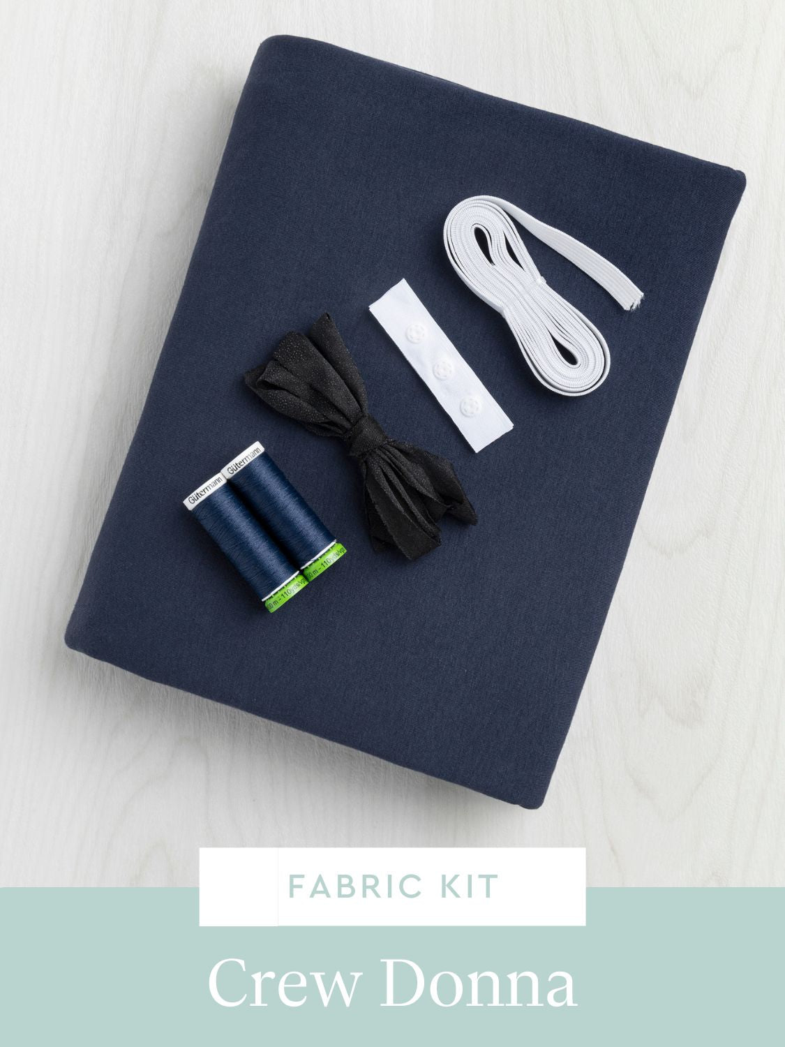 Donna Bodysuit Kit | Indigo Organic Cotton Spandex Jersey