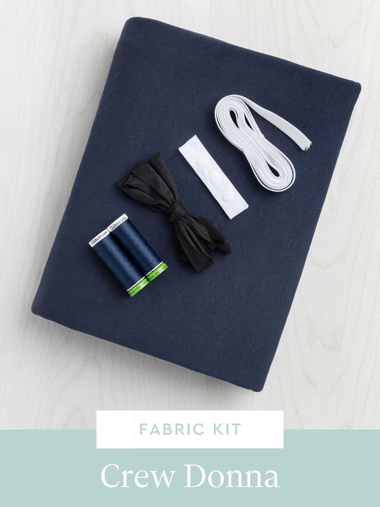 Donna Bodysuit Kit | Indigo Organic Cotton Spandex Jersey