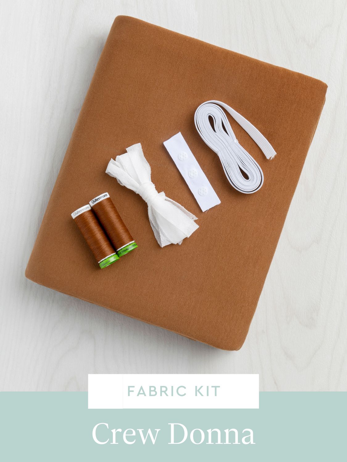 Donna Bodysuit Kit | Caramel Organic Cotton Spandex Jersey