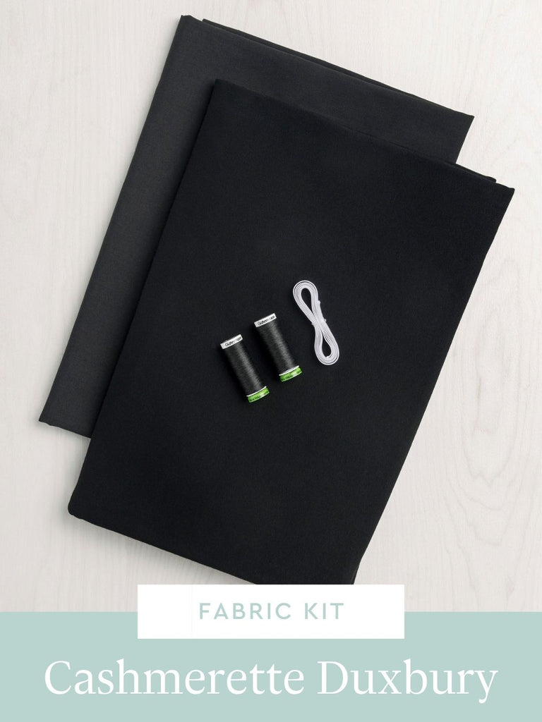 Duxbury Dress Kit | Black Organic Cotton Spandex Jersey