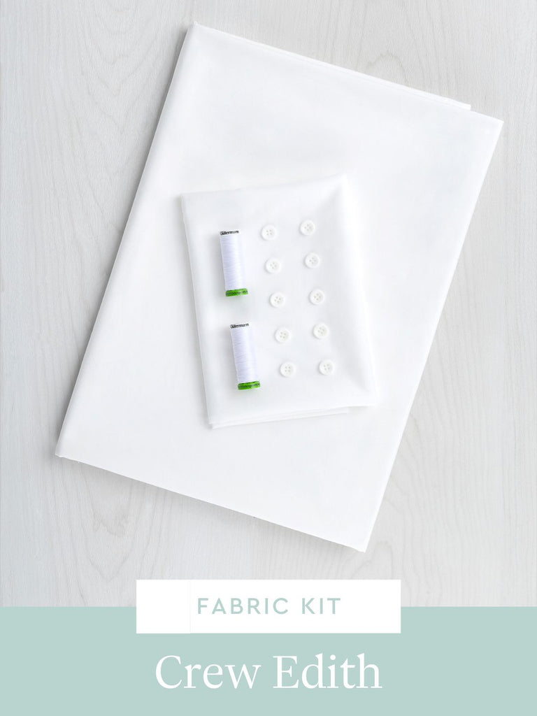 Edith Shirtdress Kit | White Signature Crisp Cotton Poplin