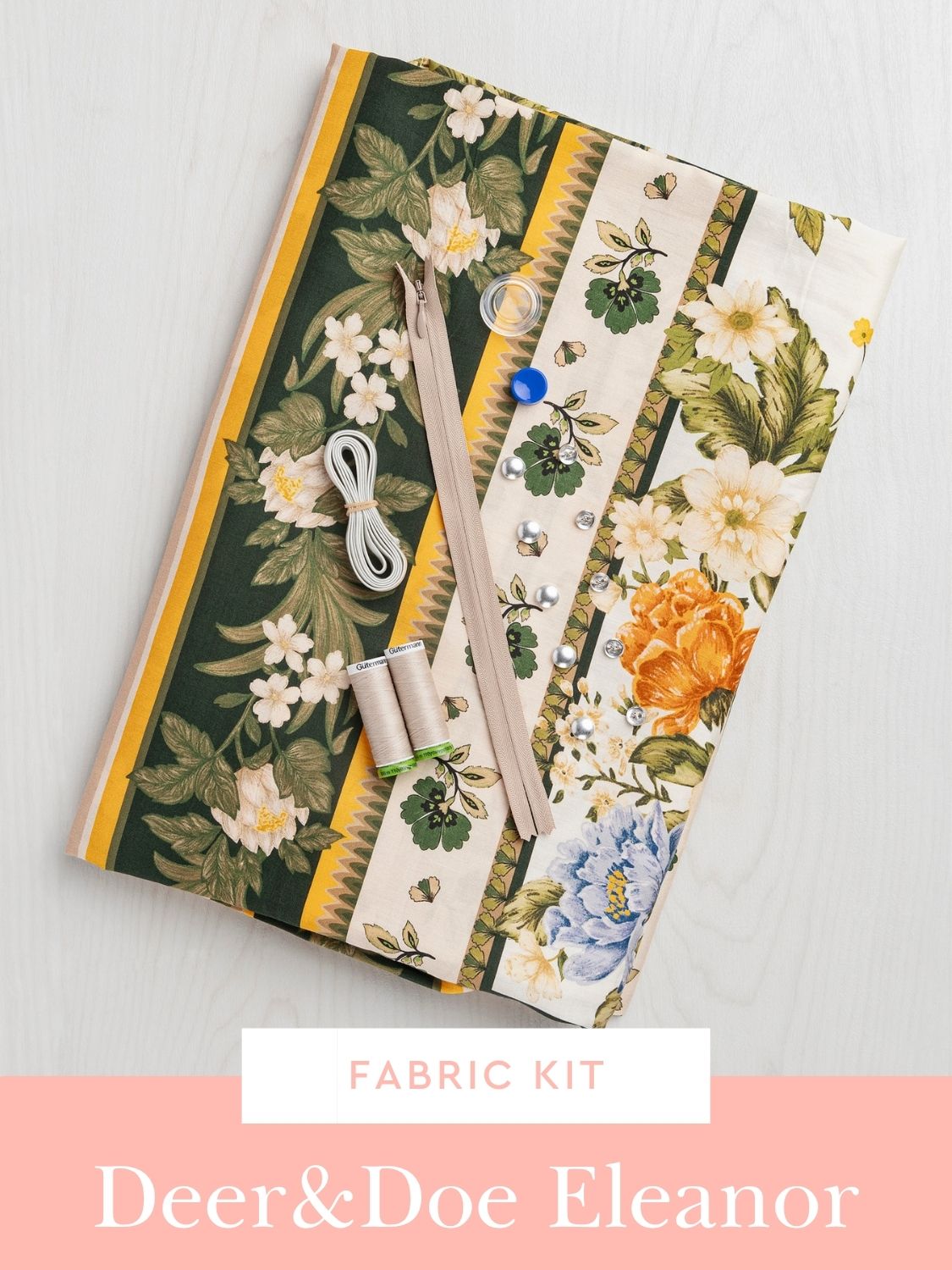 Eleanor Dress Kit | Floral Tapestry Panel Print BCI Cotton Lawn | Core Fabrics