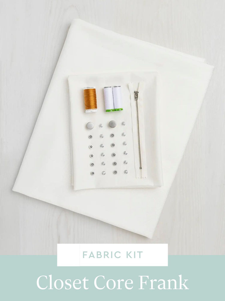 Kit Jeans Frank | Denim de coton biologique non extensible blanc