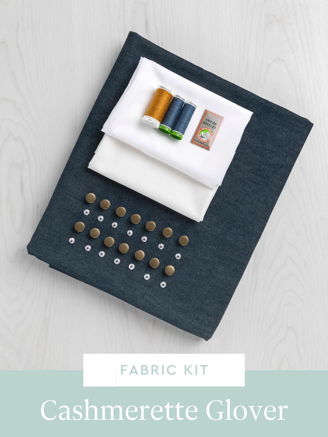 Gray Green Denim Glover Jean Jacket Kit | Core Fabrics