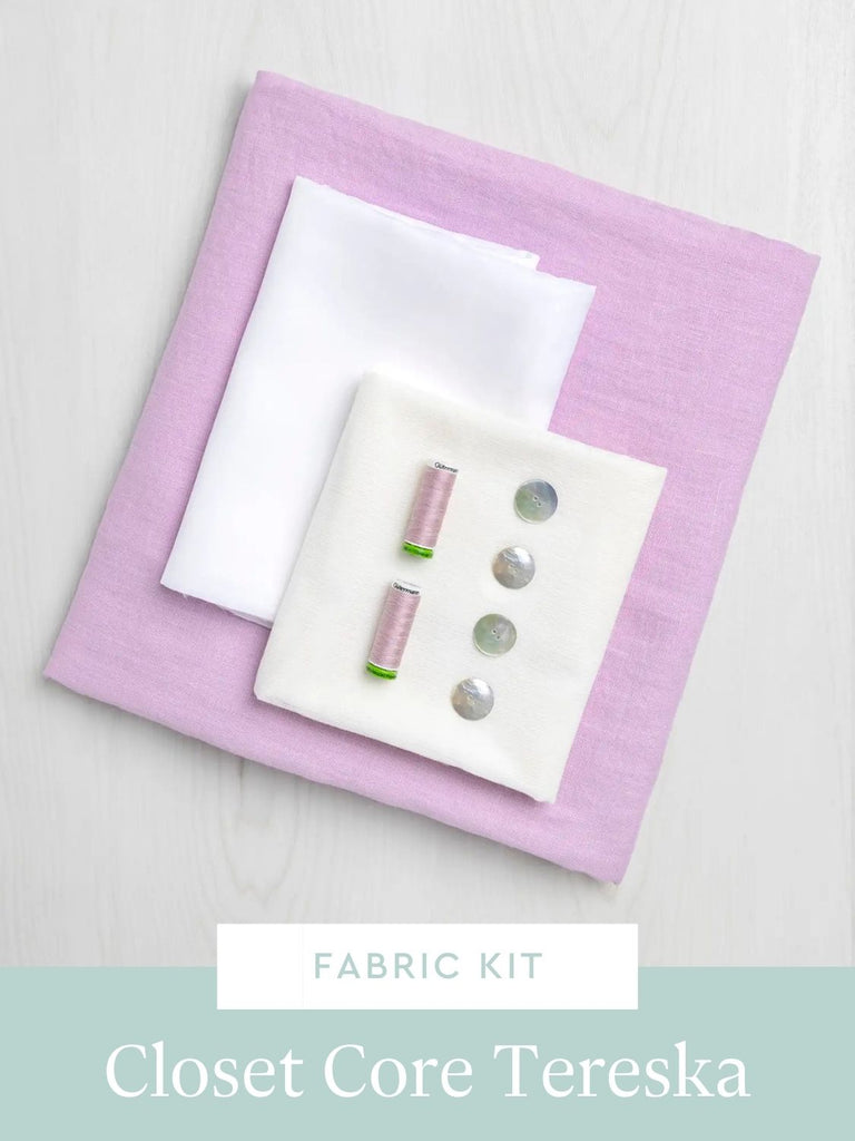 Tereska Blazer Kit | Lavender Midweight European Linen