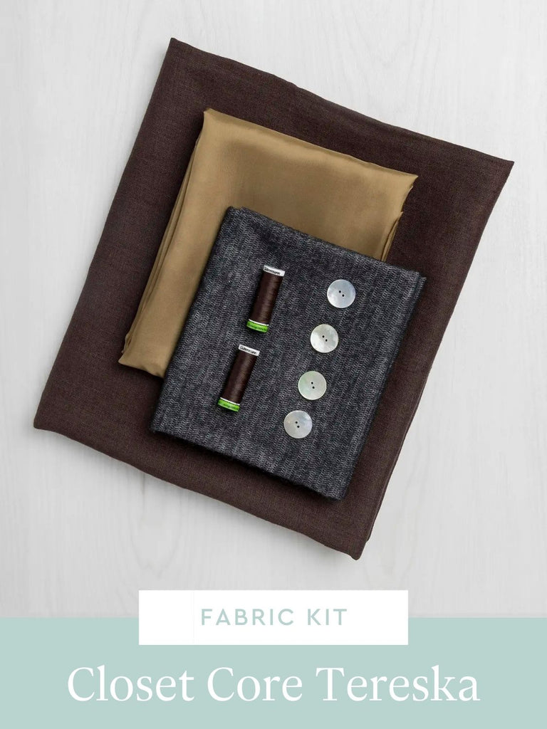 Tereska Blazer Kit | Chocolate Midweight European Linen