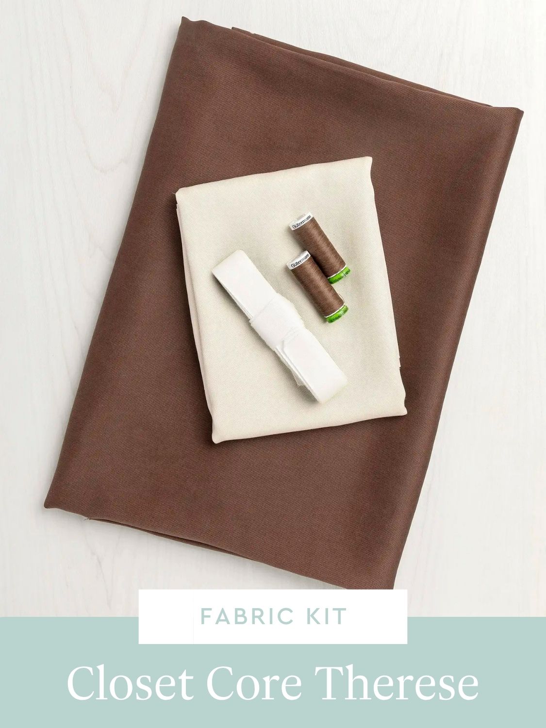 Kit de pantalon Therese | sergé de lyocell Nutmeg