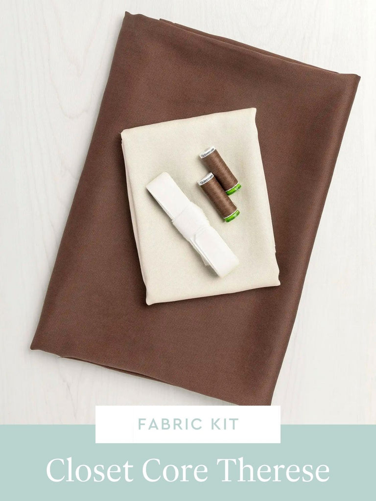 Kit de pantalon Therese | sergé de lyocell Nutmeg