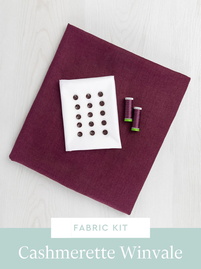 Kit de Robe & Tunique Winvale | Lin Européen Léger Bordeaux