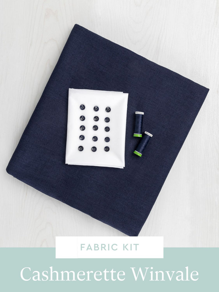 Winvale Dress & Tunic Kit | Navy Midweight European Linen