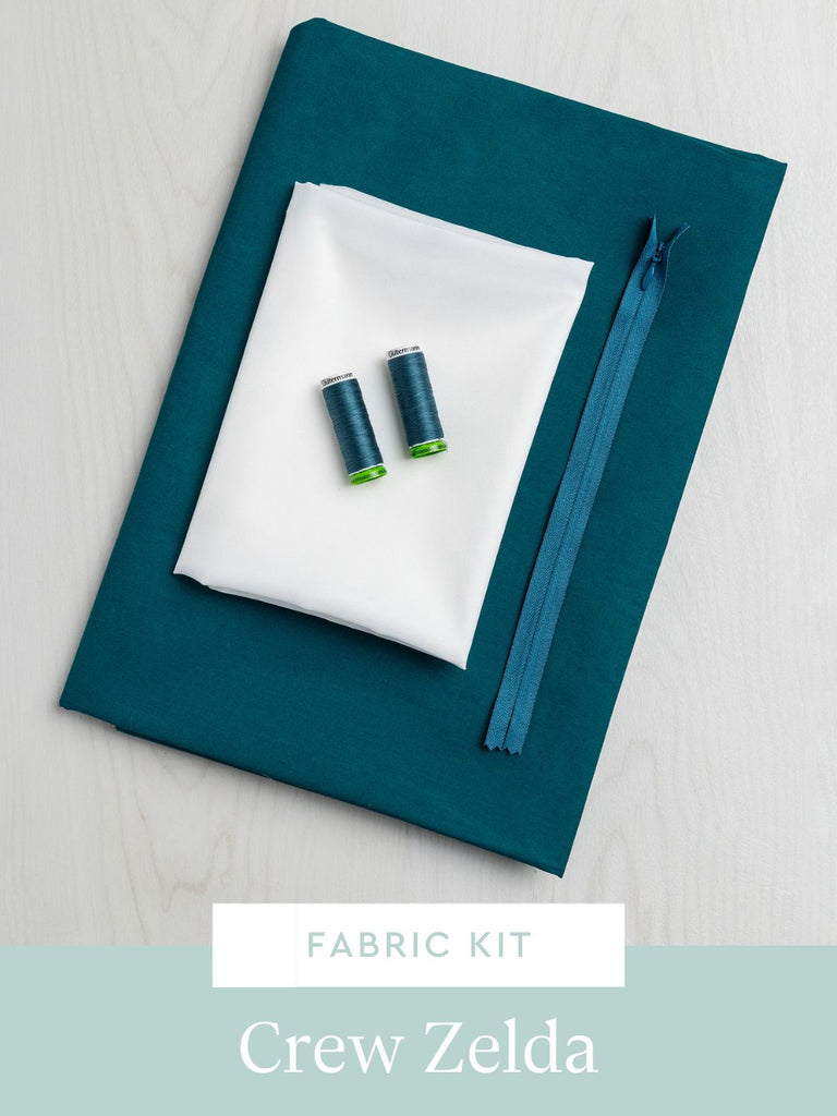 Zelda Skirt Kit | Teal Signature Crisp Cotton Poplin