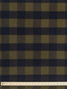 Large Buffalo Check Polar Fleece Deadstock - Olive + Navy | Core Fabrics