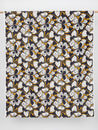 Large Illustrated Floral Print Cotton Poplin - Bronze + Black + Cream | Core Fabrics