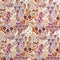 Crêpe viscose imprimé paisley grand format - Ivoire + Lilas + Rhubarbe