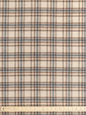 Large Plaid Brushed Wool Blend Deadstock - Cream + Brown + Blue + Orange | Core Fabrics