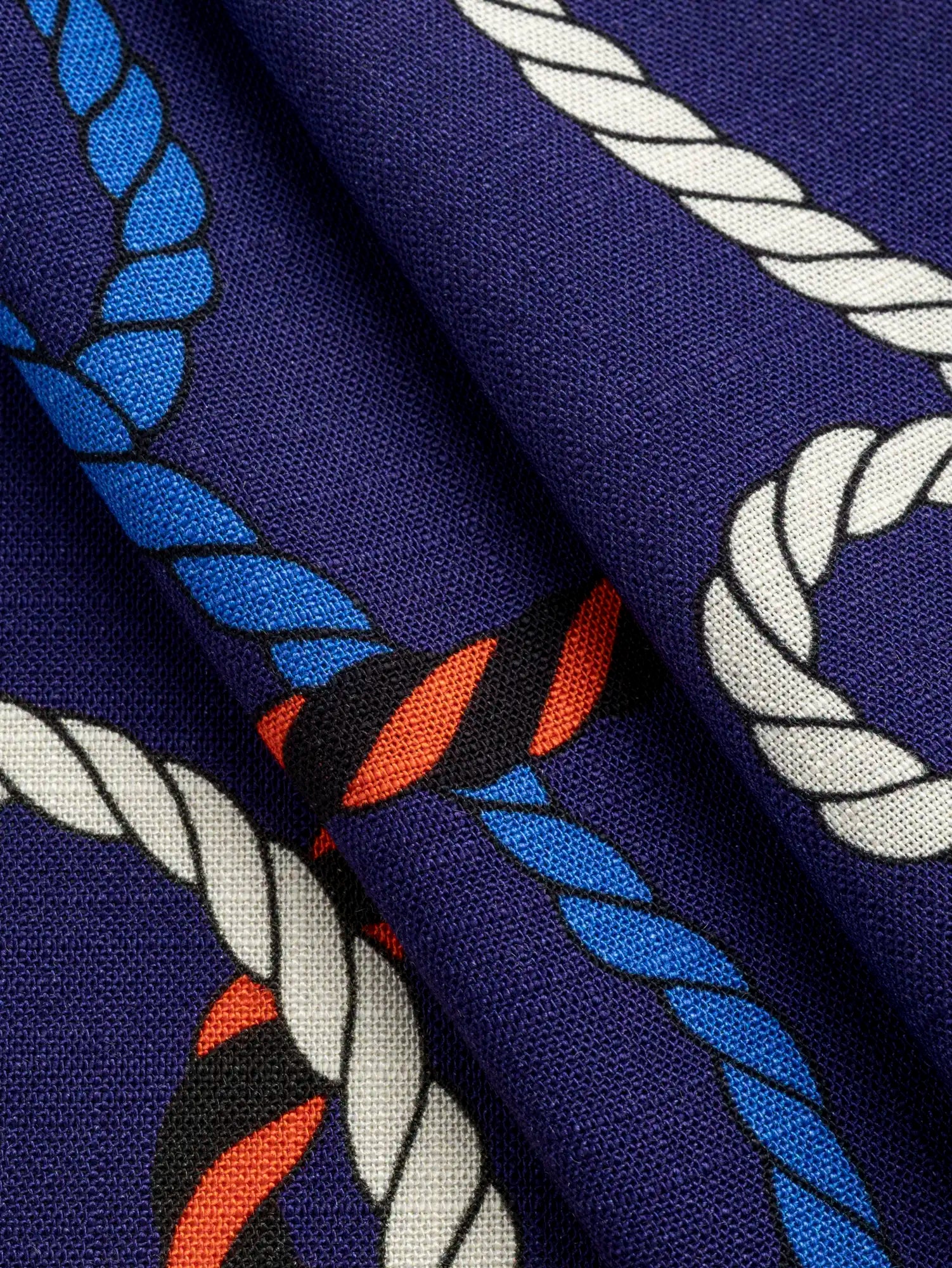 F-VIS311-Large-Rope-Print-Textured-Ecovero-Viscose-Indigo-Ivory-and-Red-Core-Fabrics-fold.webp