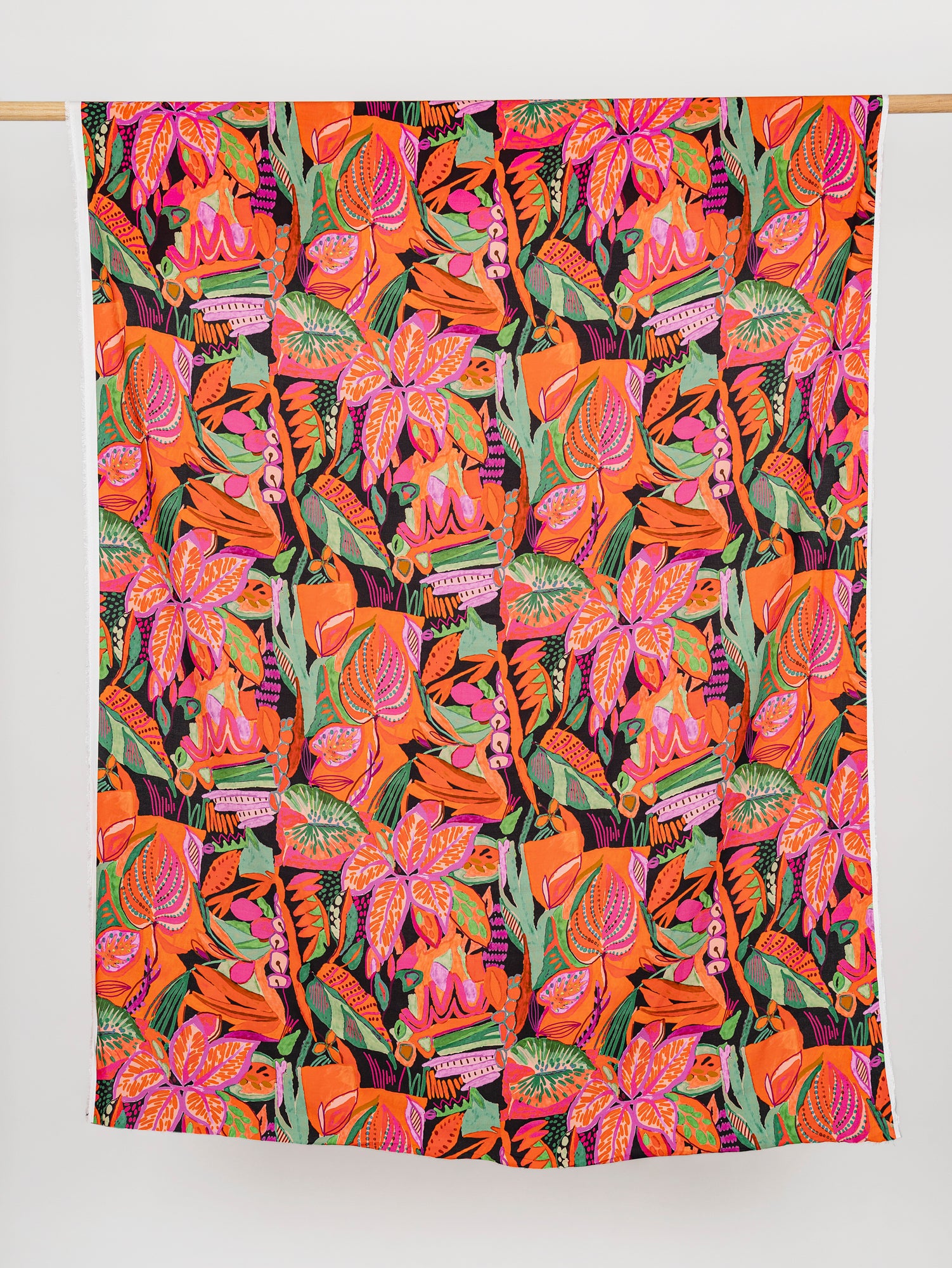 F-VIS248-001-Large-Tropical-Print-Ecovero-Viscose-Black-Red-Green-Core-Fabrics-draped.JPG