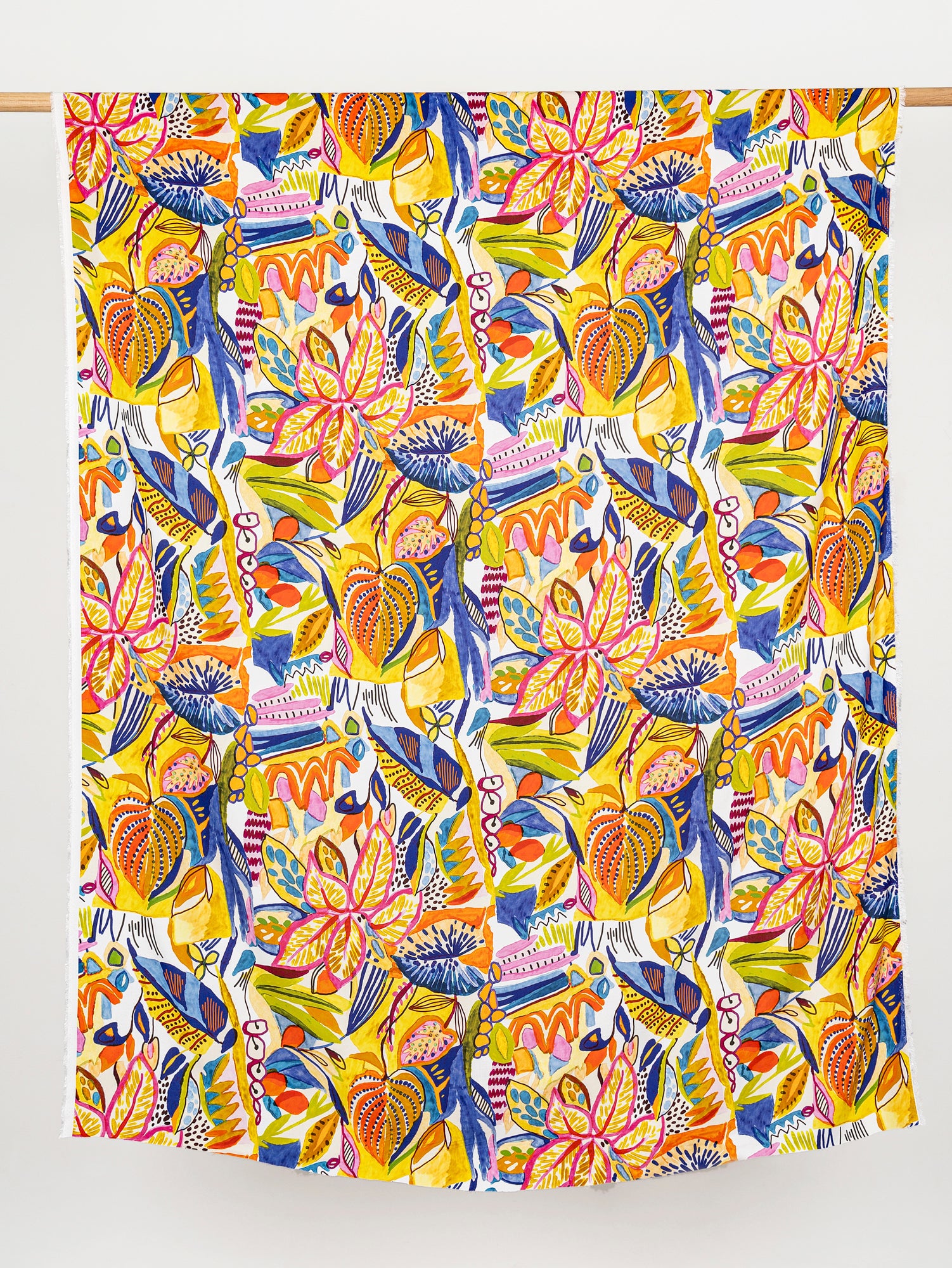 F-VIS248-002-Large-Tropical-Print-Ecovero-Viscose-White-Yellow-Cobalt-Core-Fabrics-draped.JPG