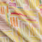 Grand imprimé aquarelle sur voile de coton BCI - Blanc + Multicolore